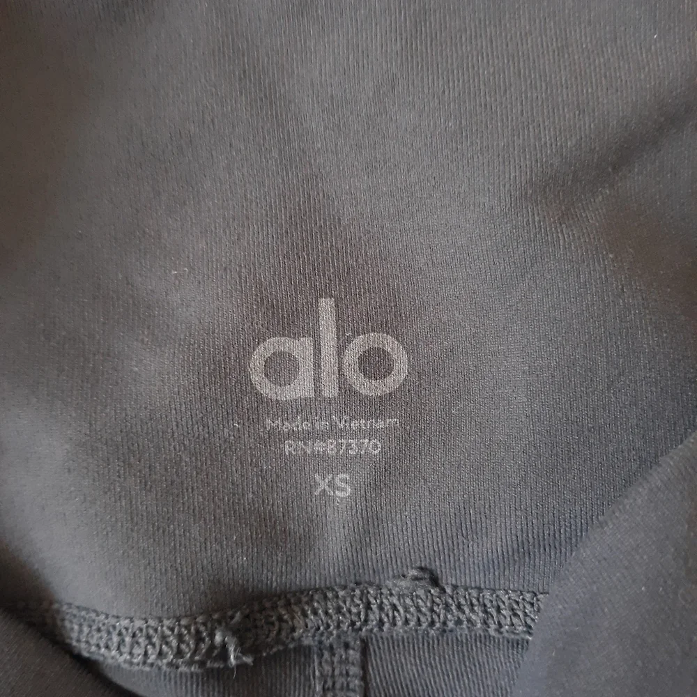 Alo Sheila Leggings Gray Sheer XS